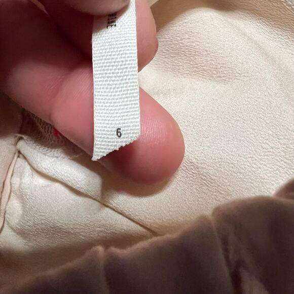 Free People Dress Womens 6 Honeysuckle Cutout Boho Dress Beige Tan Mini - Picture 9 of 9